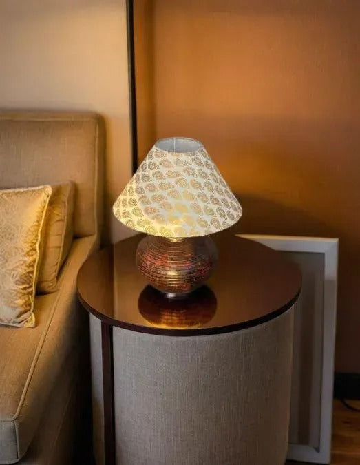 Ethereal Elegance: The Ivory Glow Premium Side Table Lamp